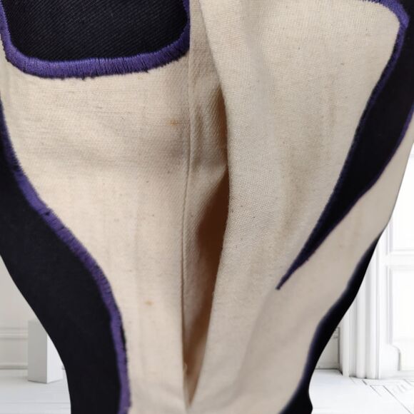 Victor Camarena Wearable Art Jacket Size S Abstract Appliques Boho Mexico - Picture 12 of 16